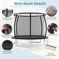 thumbnail image 4 of Gymax Outdoor Trampoline w/Safety Enclosure Net & Anti-Rust Galvanized Steel Frame Black, 4 of 10