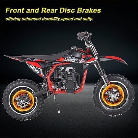 X-Pro Leopard 40 Mini Kids Dirt Bike, Gas Power 4 Stroke Pit Bike