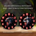 thumbnail image 2 of Neon Eagle Wall Clock Decorative Art 10-Inch Silent Wooden Wall Clock, Battery Operated (AA Batteries Not Included), Artistic Home Decor, 2 of 7