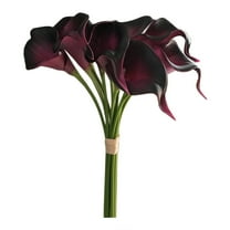 Clearance! Miyuadkai Fake Flowers Clearance Pu Calla Lily Simulation Flower Wedding Decoration Artificial Feel Bridal Bouquet Flowers Room Decor Purple