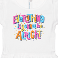 thumbnail image 4 of Inktastic Everything is Gonna be Alright Inspirational Quote Girls Baby Dress, 4 of 5