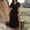 Black, variant on ZZwxWA Womens Summer Wrap Waist Maxi Dresses V-Neck Sides Split Casual Dress A Line Long Flowy Dress with Sleeves