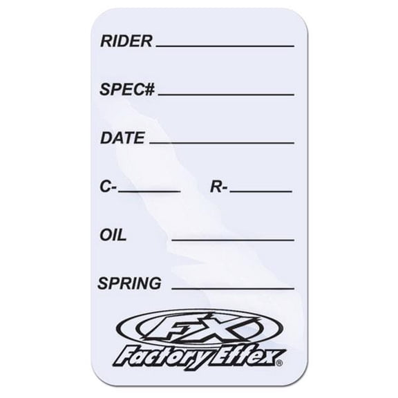Factory Effex 06-90021 Suspension Spec Sticker