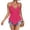 Hot Pink, variant on Women's Halter Neck Eyelet Peplum Top V Neck Sleeveless 2026 Summer Cami Tops for Going Out Blue M