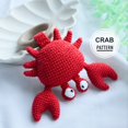 thumbnail image 2 of DICHA Wood Baby Rattle-Crochet Baby Rattle- Infant Rattle Sensory Development Wooden Toys Set-includes Beech Wooden Teething Ring-Crab, 2 of 7