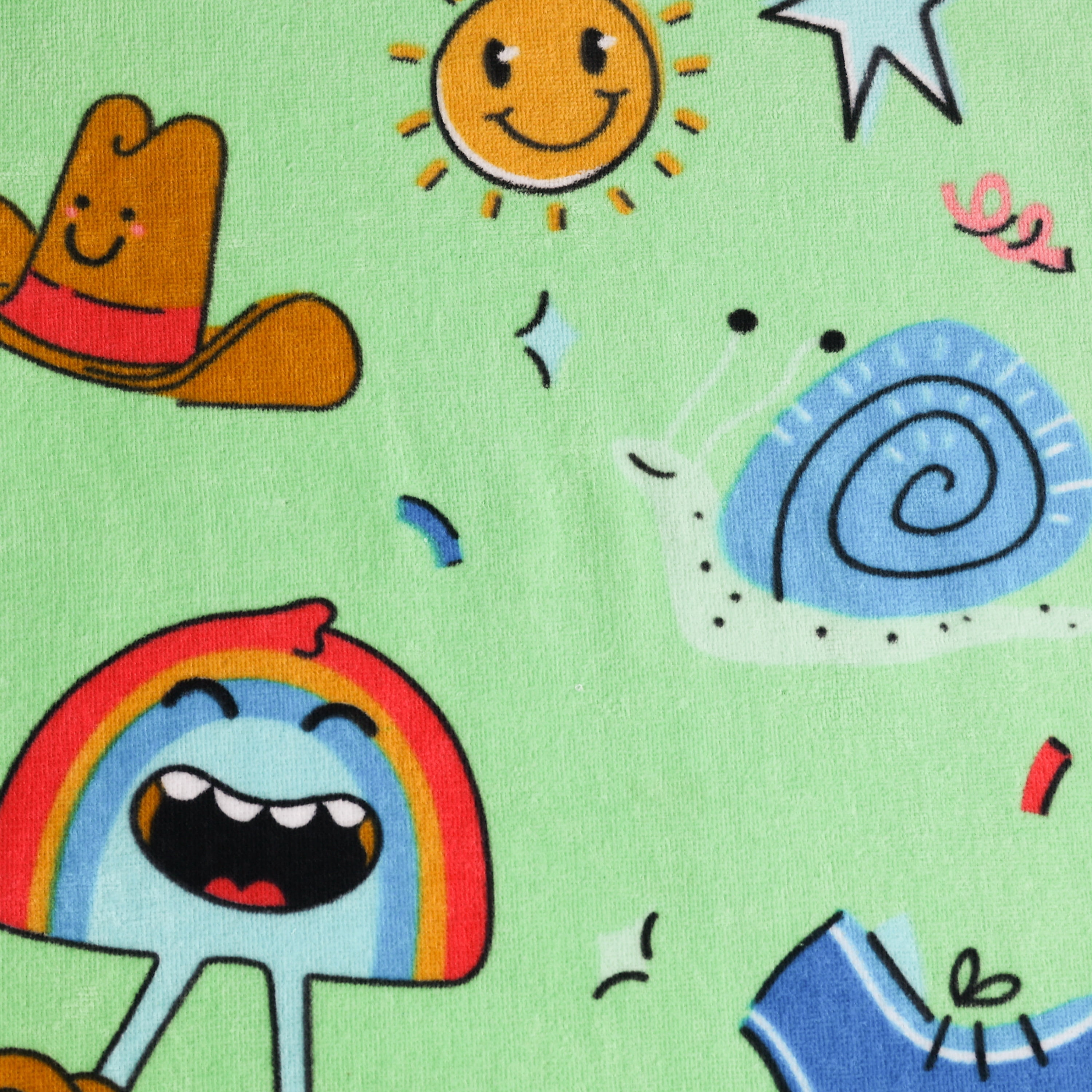 Mainstays Kids Cotton Blend Beach Towel, Charm Toss, 30 in x 60 in