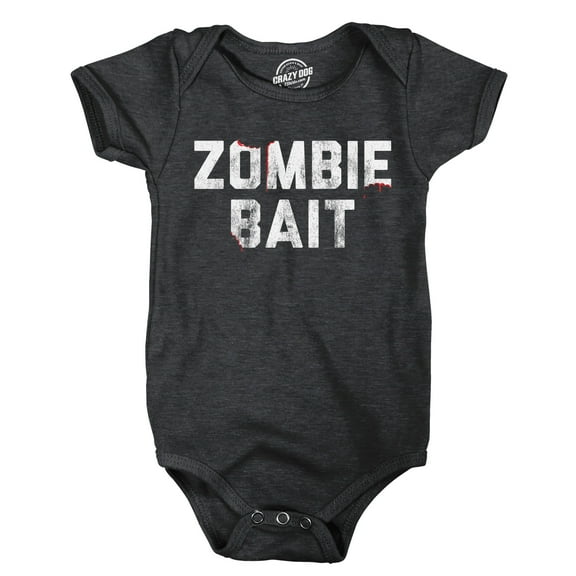 Zombie Bait Baby Bodysuit Funny Sarcastic Halloween Graphic Novelty Jumper For Infants