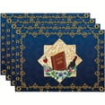 thumbnail image 5 of Happy Passover Table Runner Pesach Star of David Jewish Festival Holiday Party Home Kitchen Dining Room Table Decor (12" x 18"), 5 of 6