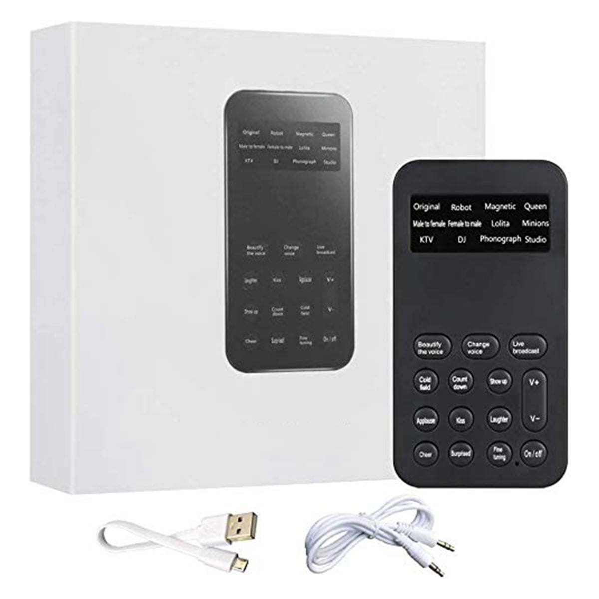 S9 Voice Changer 12 Voice Changing Modulator With Adjustable Voice  Functions Phone Computer Sound Card Mic Tool, Durable - Walmart Business  Supplies