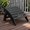 Black, variant on Folding Adirondack Ottoman, with Joystick Controller