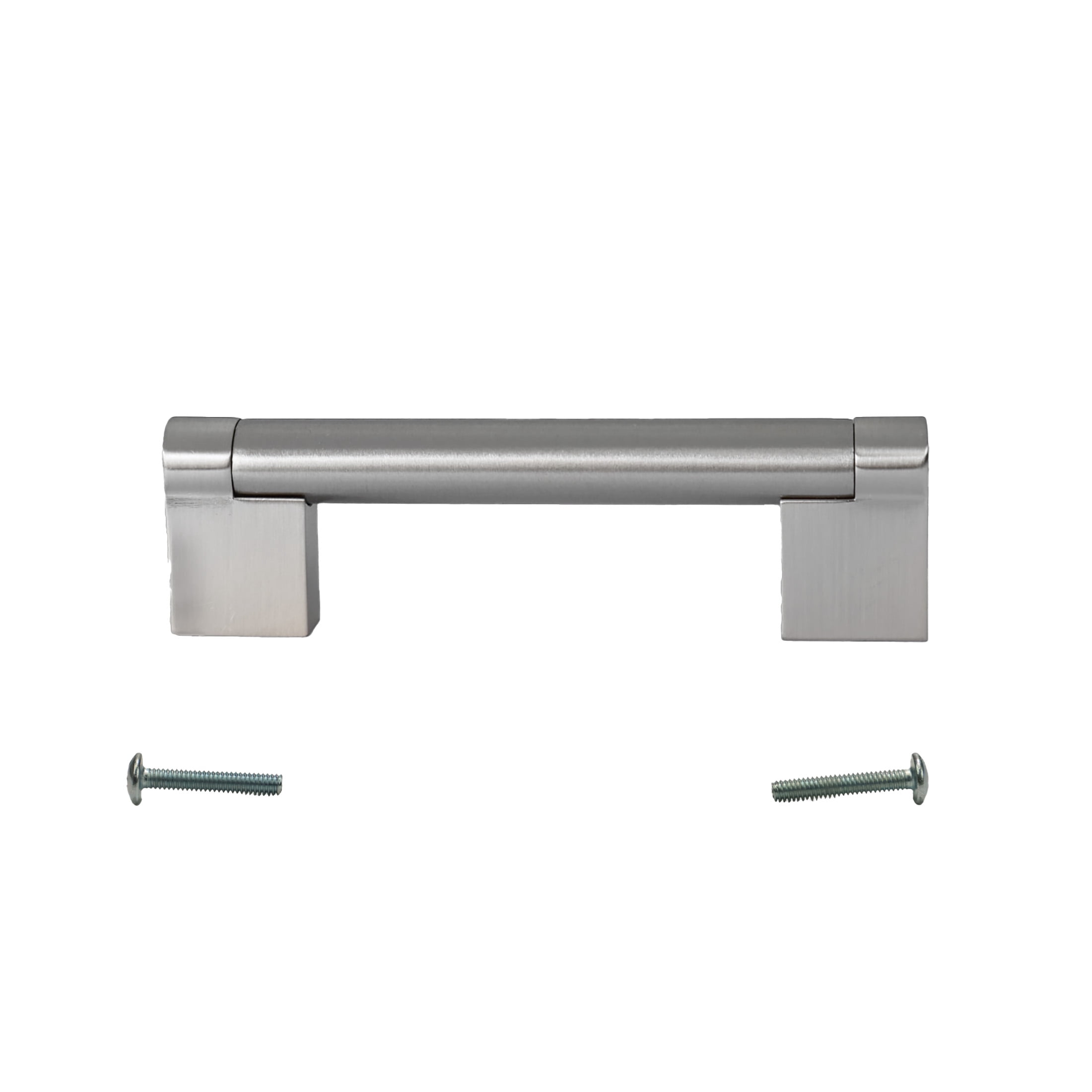 Würth Satin Nickel Round Handle Rectangular Pull 3", 10 pack
