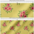 thumbnail image 2 of Soimoi Yellow Cotton Cambric Fabric Flower Floral Fabric Prints By Yard 42 Inch Wide, 2 of 7
