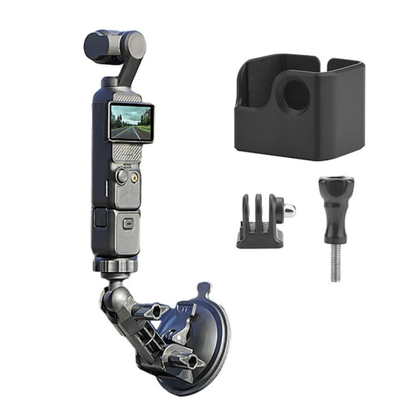 Rotating Car Mount Suction Cup Bracket Stand with/without Converter Frame & Adapter & Screw for Pocket 3 Gimbal Camera