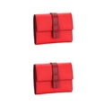 thumbnail image 3 of Monedero de Cuero Sonducket Mujer Rectangular Triple Pliegue Rojo 2Conjunto, 3 of 6