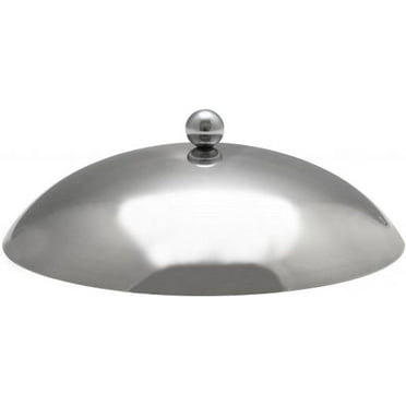 TrueCraftware- 7-3/4” Stainless Steel Wok Cover -Wok Cheese Melting Dome for Griddle Wok Stir Fry Pans Cover for Kitchen Home Restaurant