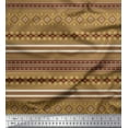 thumbnail image 1 of Soimoi Polyester Crepe Fabric Aztec Southwestern Decor Fabric Printed Yard 42 Inch Wide, 1 of 3