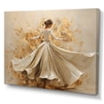 thumbnail image 2 of Designart "Ballet Dance In Beige And Gold I" Dance Wall Decor, 2 of 7