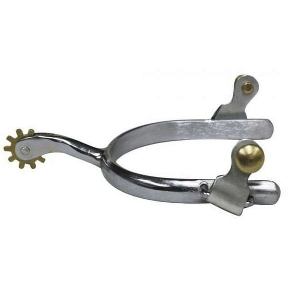 Showman Ladies Size Chrome Plated Spurs
