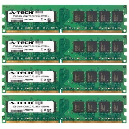 8GB Kit 4x 2GB Modules PC2-8500 1066MHz NON-ECC DDR2 DIMM Desktop 240-pin Memory (Best Ddr2 Ram For Gaming)