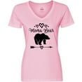 thumbnail image 3 of Inktastic Mema Bear Grandma Women's V-Neck T-Shirt, 3 of 5