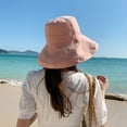 thumbnail image 4 of iHPH7 Foldable Sun Hats for Women Packable Sun Hat Beach Gifts for Women Beach Hats for Women Packable Sun Protective Beach Hats, Pink One Size, 4 of 5