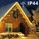 thumbnail image 3 of Cortinas brillantes, copos de nieve de 4 metros, 19 copos de nieve colgantes, modernas y cálidas luces navideñas blancas., 3 of 5