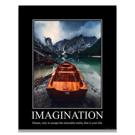Imagination Demotivational Poster Ironic Snarky Funny Sarcastic Office Wall Decor Art Print