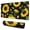 Black, variant on Golden Floral Art Print Large Mouse Pad, Keyboard & Mouse Desk Mat for Home Office, Laptop Work, Gaming & Desktop Decor, 31.5 x 11.8 in
