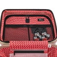 thumbnail image 3 of Disney Mickey Mouse 22 Inch Rolling Luggage, Textured Hardshell Carry On Suitcase with Spinner Wheels and 2 ID Tags, Rose Gold, 3 of 7