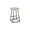 White, variant on Clement Solid Wood 24" Bar Stool - White
