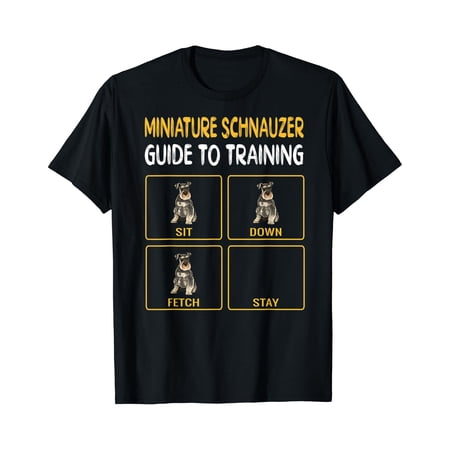 Miniature Schnauzer Guide To Training Dog Obedience T-Shirt