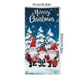 thumbnail image 3 of Merry Christmas Door Cover 6.7x3 Ft Exquisite Printed Door Curtains Decorations Background Door Covers Hanging Fabric Winter Holiday Decor, 3 of 7