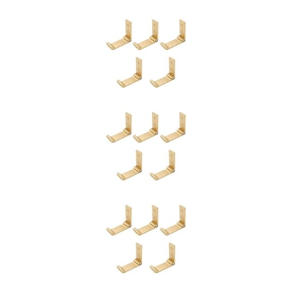 Wosthever La percha de ropa de pared plegable individual duradera de 5 piezas organiza de manera eficiente una fácil instalación dorada L Type1 NO1
