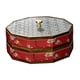 thumbnail image 3 of Caja de servicio dividida Bandeja versátil para servir galletas Postres Frutos secos 2 niveles rojo, 3 of 9