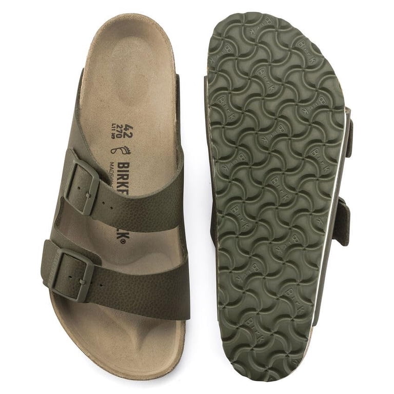 Birkenstock Arizona Birko-Flor Mens Size 11 Gray Walking Beach Outdoor Sandals Birkenstock Arizona Birko-Flor Mens Size 8 Womens 10 Mocha  main image 3