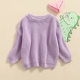 thumbnail image 4 of Douhoow Autumn Toddler Sweater Boy Girls Candy Color Knitted Pullover 0-5 Years, 4 of 8