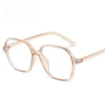 thumbnail image 5 of Gafas de mujer con montura negra Vintage, montura de gafas lisa multilateral, montura de gafas para estudiantes, 5 of 5