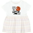 thumbnail image 3 of Inktastic Little Sister and Biggest Fan Basketball Player Girls Baby Dress, 3 of 5