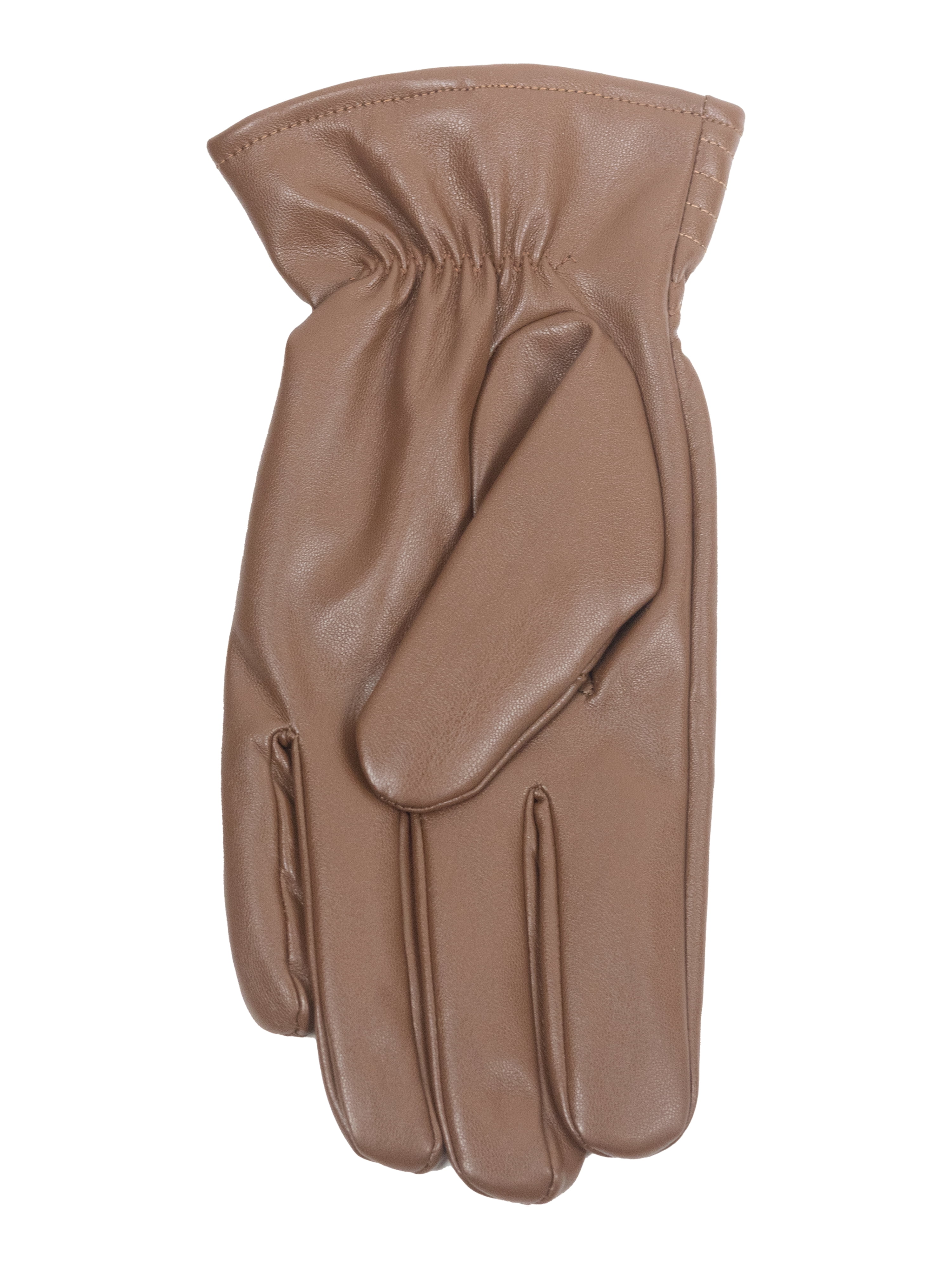 George Men's Faux Leather Glove, Brown