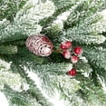 thumbnail image 6 of Northlight Real Touch™️ Flocked Snowcap Grove Fir Artificial Christmas Garland - 7' x 15" - Unlit, 6 of 9