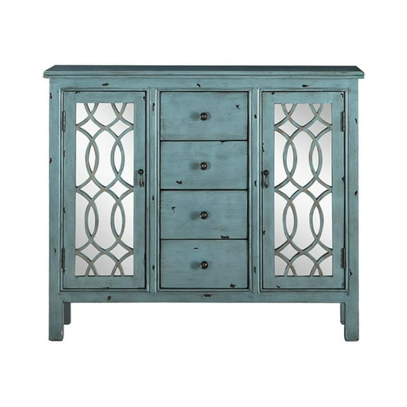 Coaster Accent Cabinet in Antique Blue