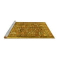 thumbnail image 2 of Ahgly Company Machine Washable Indoor Rectangle Persian Yellow Traditional Area Rugs, 6' x 9', 2 of 4