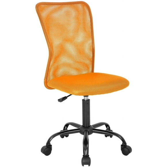 BestOffice Home Office Chair Ergonomic Mesh Executive Mid Back Adjustable, Lumbar Support Rolling for Women Adults, Black