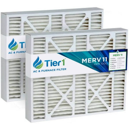 

Tier1 20x25x5 Merv 11 Replacement for BDP MU2025 / M8-1056 Air Filter 2 Pack