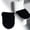 Black, variant on Soft Plush Toilet Lid Cover for Bathroom, Machine Washable Toilet Seat Covers, Fits Most Round Elongated and Oblong Lids, Easy Installation& Cleaning