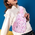 thumbnail image 6 of Unicorn Crossbody Bag Shoulder Backpack Chest Bag, Small Kawaii Sling Backpack Pink, 6 of 6
