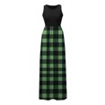 thumbnail image 5 of Tqcoqu Summer Maxi Print Patchwork Dresses for Women,Sleeveless Casual Flowy Tiered Dress Vacation Beach Sundresses with Pockets, 5 of 9