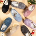 thumbnail image 6 of DualTop Women's Soft Curly Comfy Full Slippers Memory Foam Lightweight House Shoes Cozy Warm Loafer with Polar Fleece Lining, 6 of 6