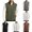 Army Green, variant on Fleece Jacket for Men Solid Soft Lined Stand Collar Vest with Multi-Pockets for Fall Winter Casual Wear