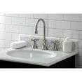 thumbnail image 3 of Kingston Brass KS2988ZX Millennium Widespread Bathroom Faucet with Brass Pop-Up, Brushed Nickel, 3 of 8